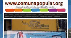 Desktop Screenshot of comunapopular.org